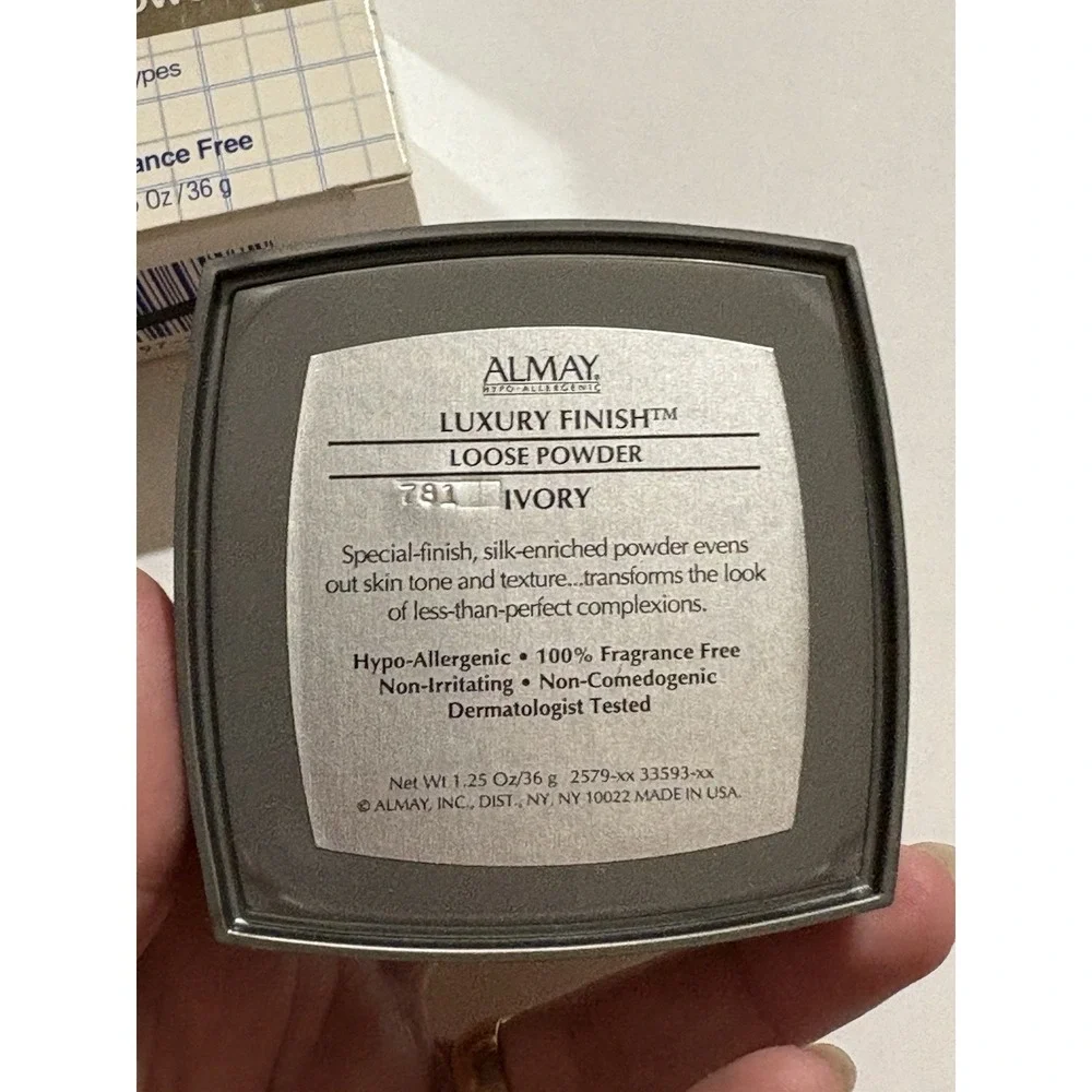 Almay Luxury Finish Loose Powder 1.25 oz‎ Ivory 2579 07 Rare Old Formula Sealed!